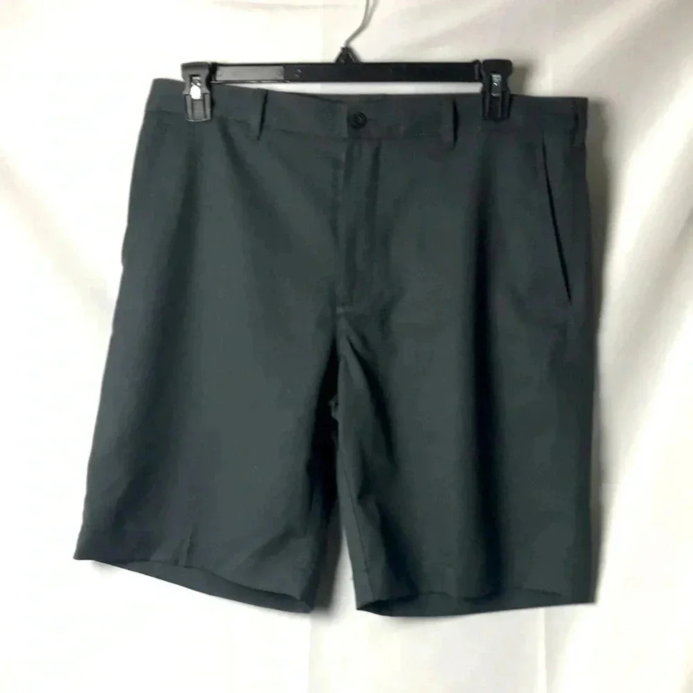 PGA TOUR MENS SIZE 36‎ POLYESTER GRAY GOLF SHORTS GOOD CLEAN CONDITION